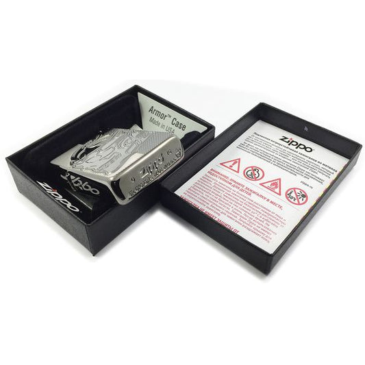 Zippo skull engraved