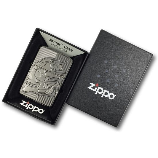 Zippo skull engraved