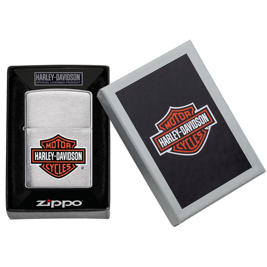 zippo silver harley